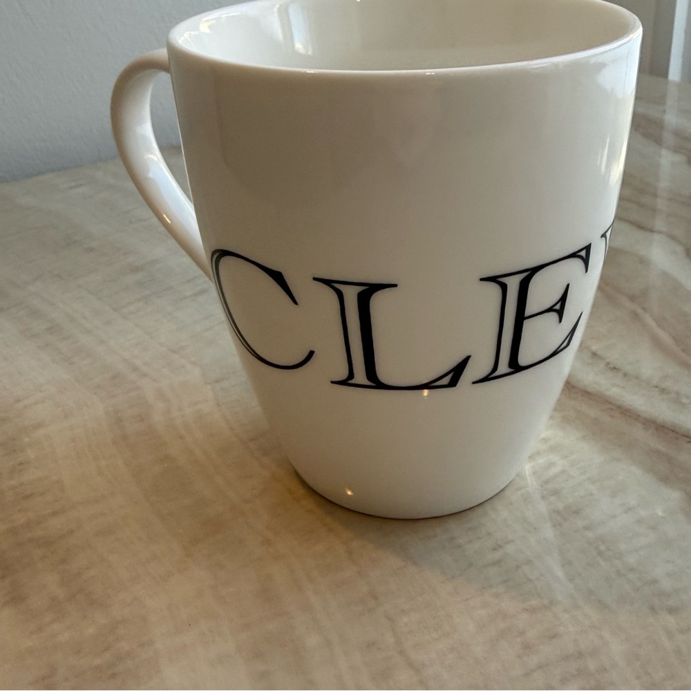 Pfaltzgraff White Mug with Black Lettering “CLEVER”